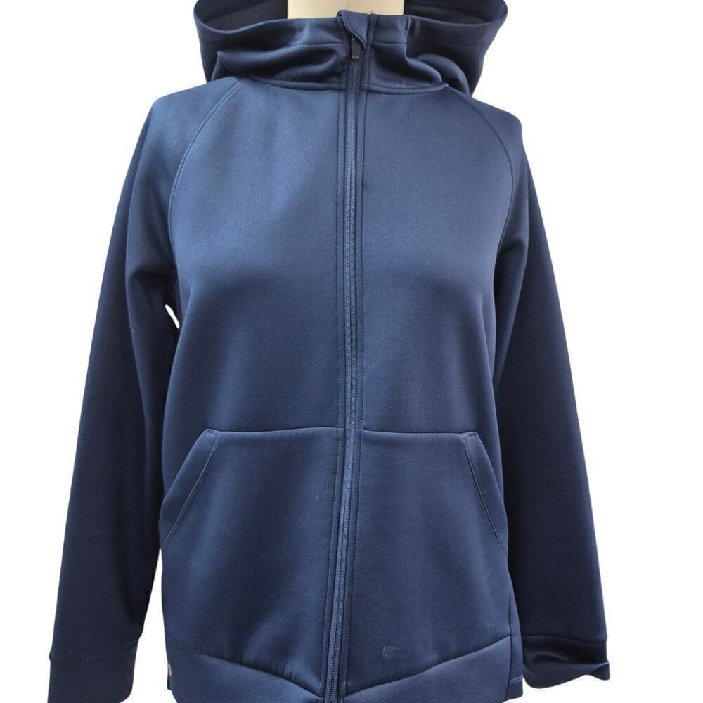 Avia Poly blend Hoodie Corset Lace Up  Back Navy Blue/Cove Womens  XL